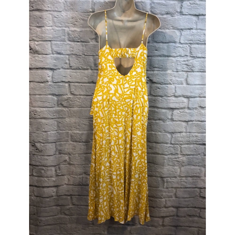 Anthro Maeve Goldenrod Brittany Ruffle Jumpsuit - Picture 4 of 8